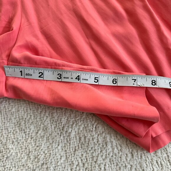 Vintage 80s/90s Pink 100% Silk Shorts 7.5" Inseam Breezy & Lightweight - Picture 6 of 7